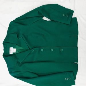 Toni Marie Vintage Woman's Teal Blue Jacket Size 12 Made USA